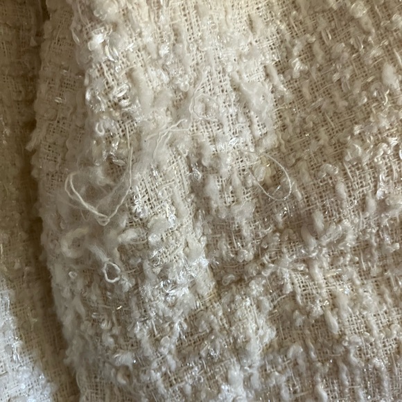 H&M Cream blazer with Pearl rhinestone small - Picture 2 of 8